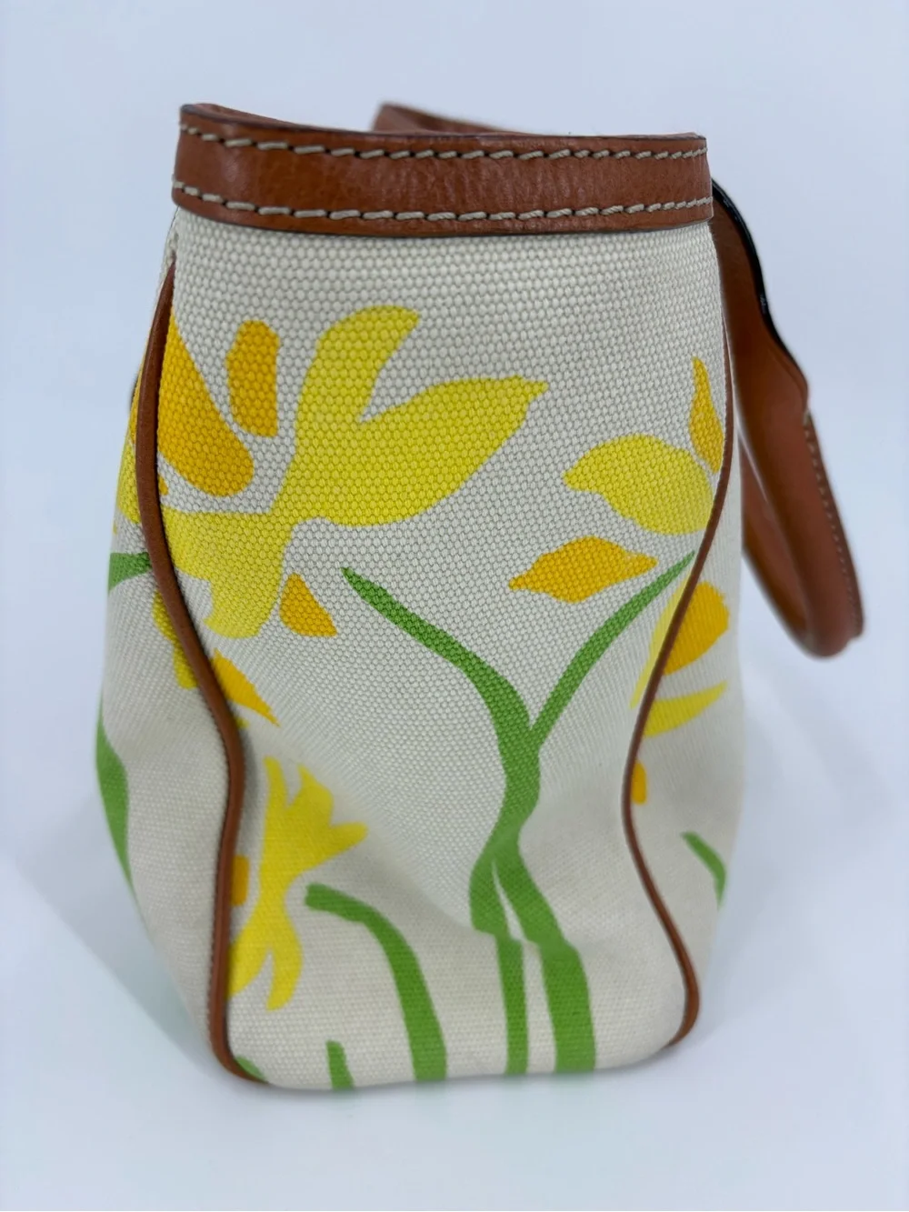 NWT Kate Spade Fairchild Gardens Quinn Canvas Leather Bag Handbag Natural OS